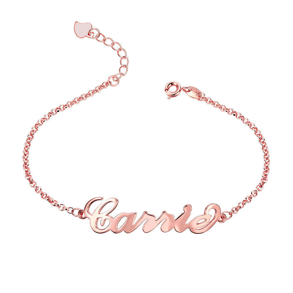 Personalized Name Anklet Stainless Steel