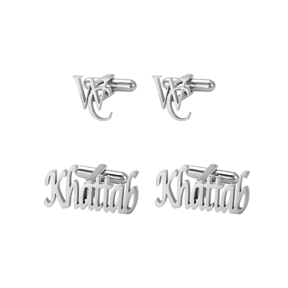 Personalized Cufflinks With Initial or Name