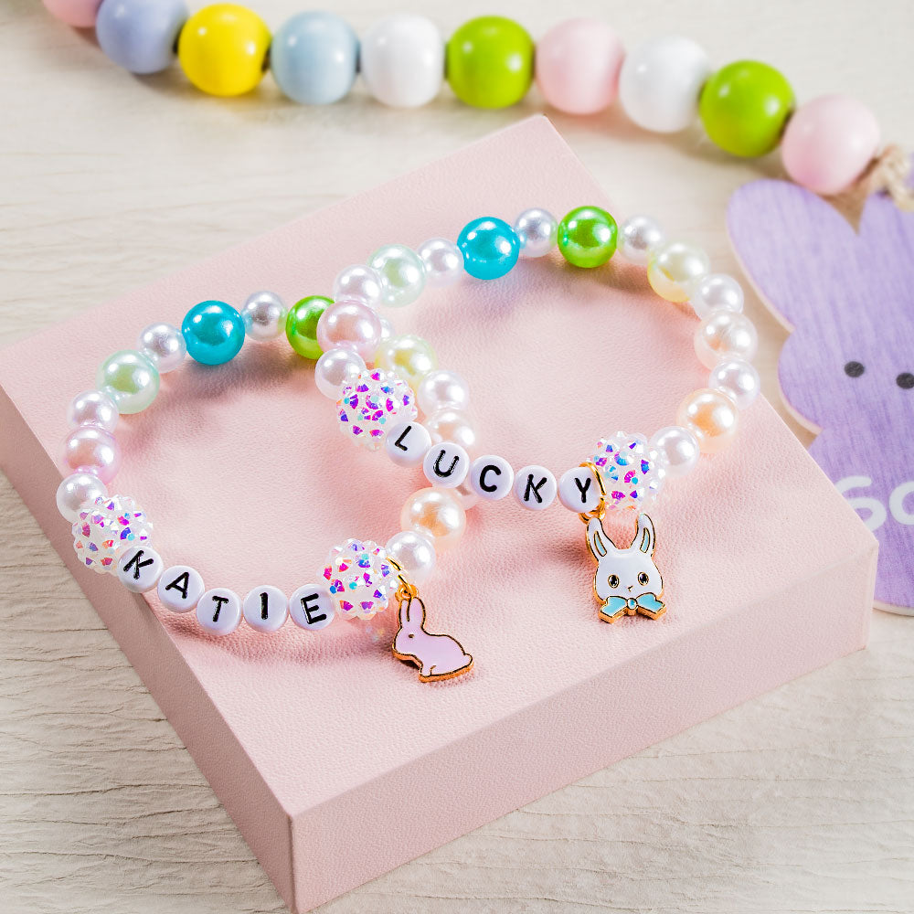 Custom Bunny Names Bracelet