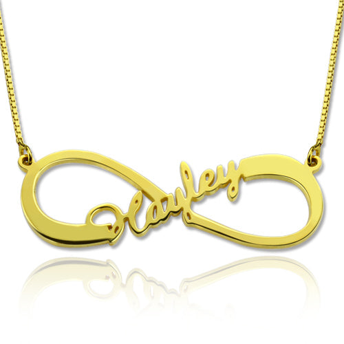 Personalized Infinity Name Necklace Sterling Silver