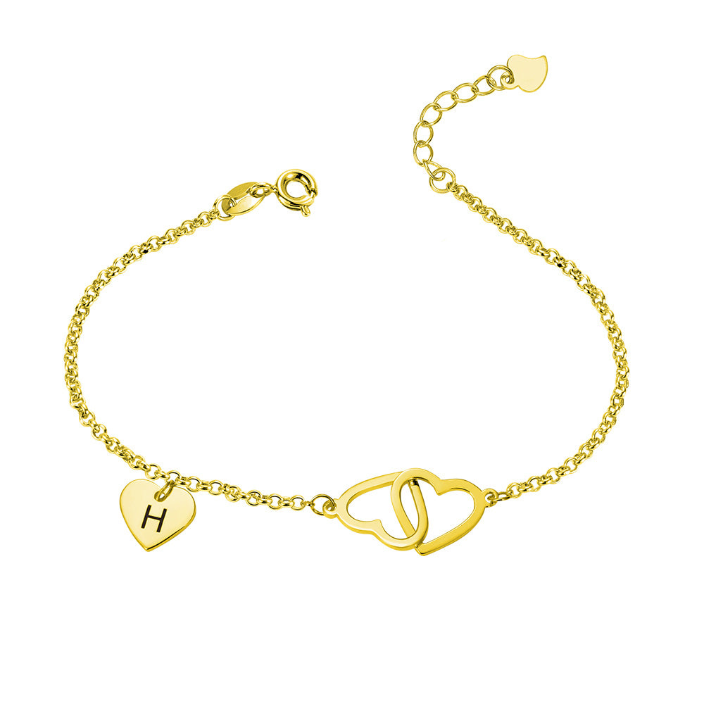 Personalized Heart Anklet-Stainless Steel