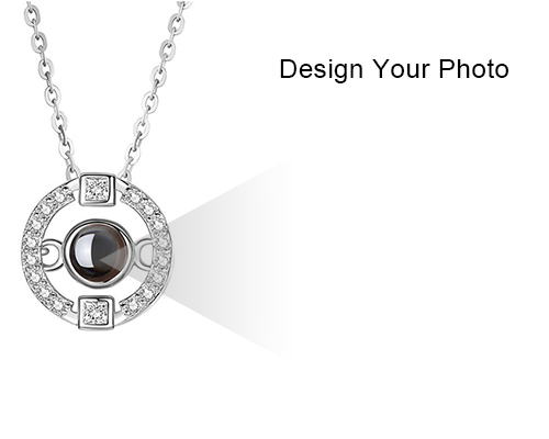 Personalized Photo & 100 Languages Projection Necklace