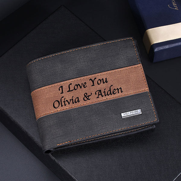 Personalized Leather Wallet for Men