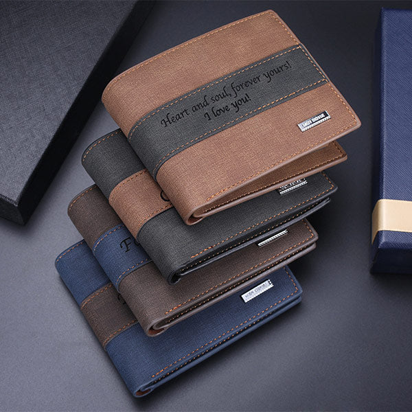 Personalized Leather Wallet for Men