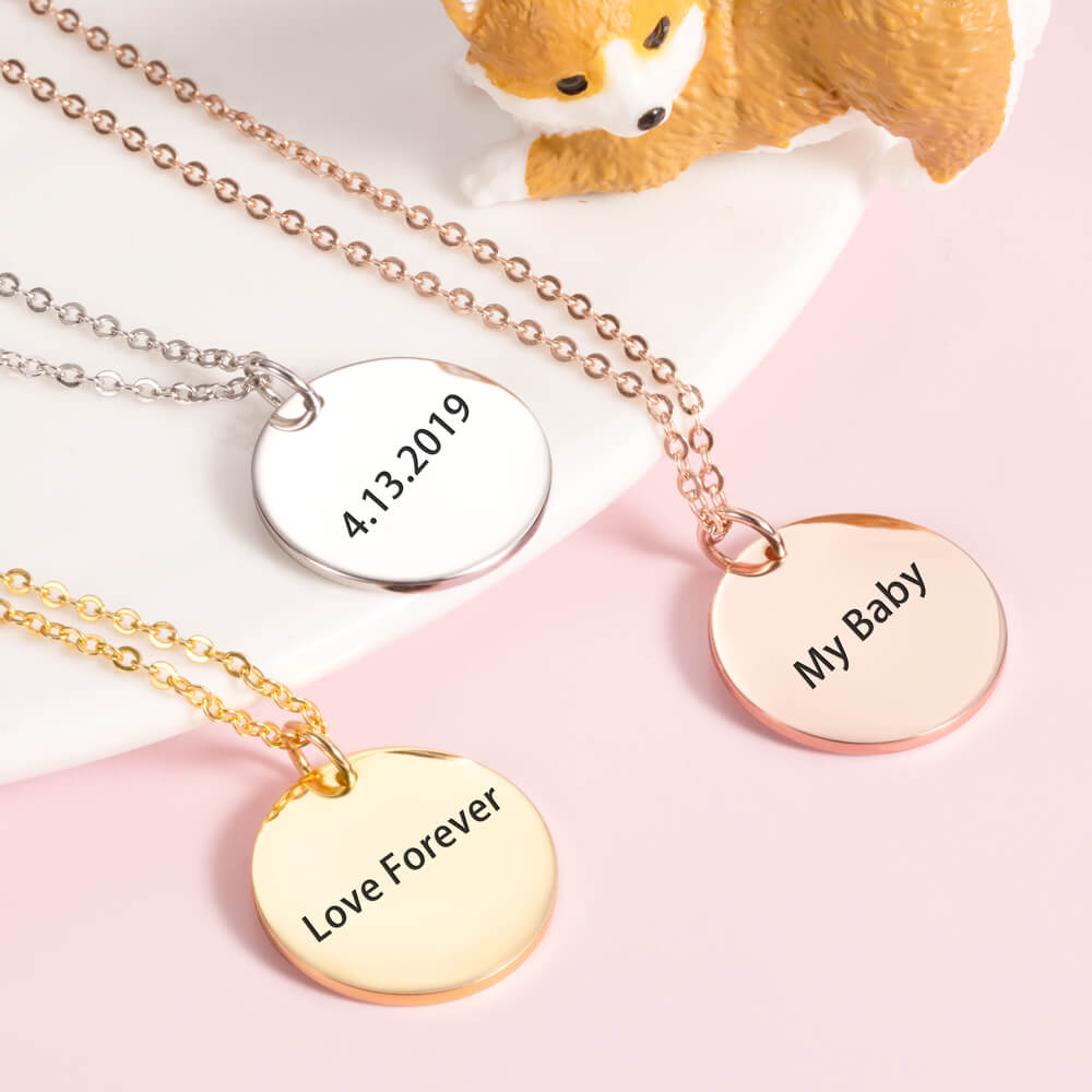 Personalized Pet Head Portrait Necklace Photo Necklace