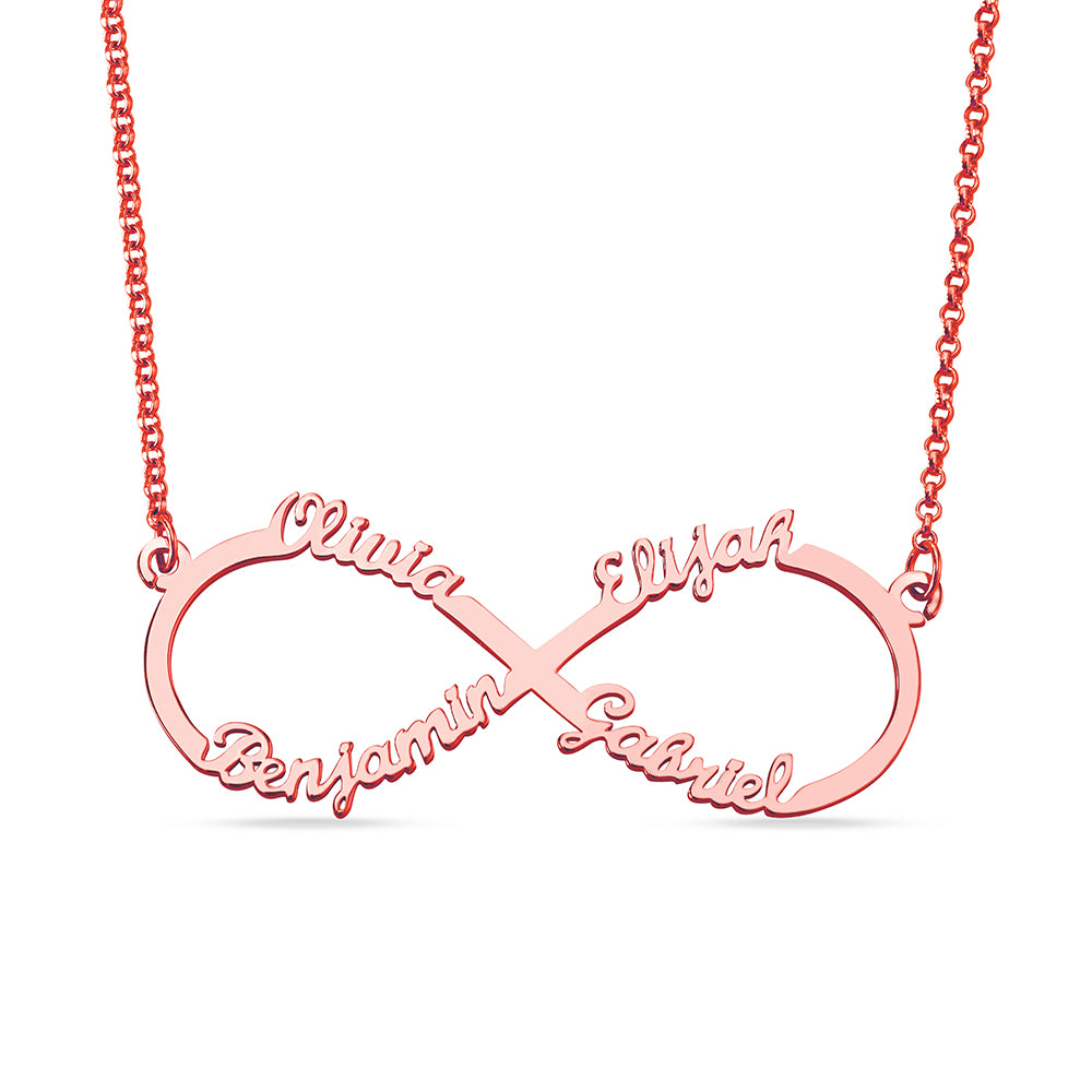 Personalized Infinity Name Necklace - 4 Names