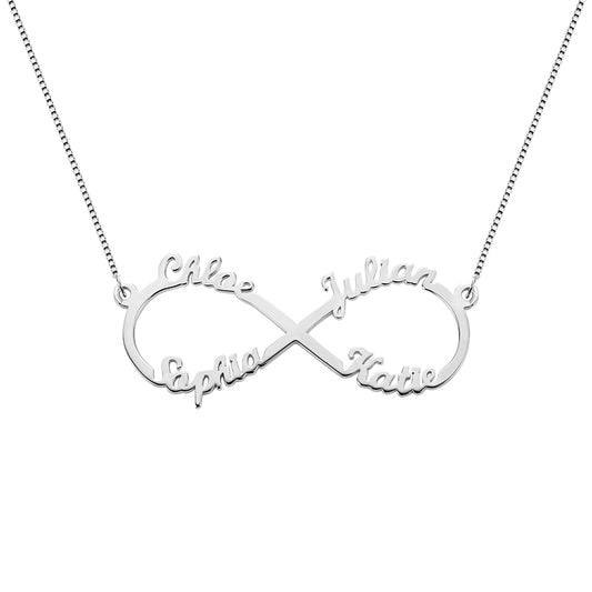 Personalized Infinity Name Necklace - 4 Names