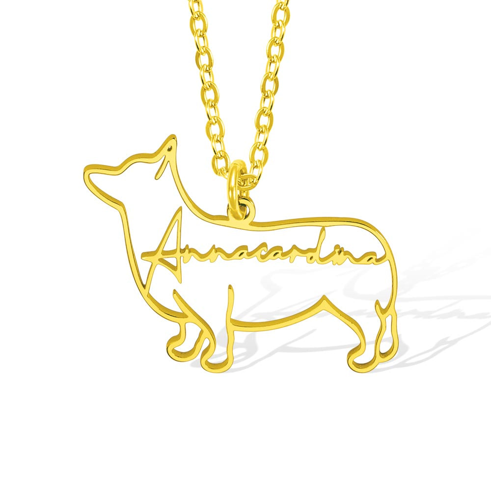 Custom Dog Name Necklace