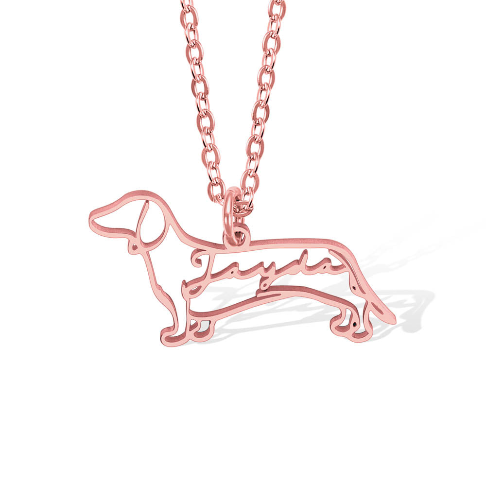 Custom Dog Name Necklace