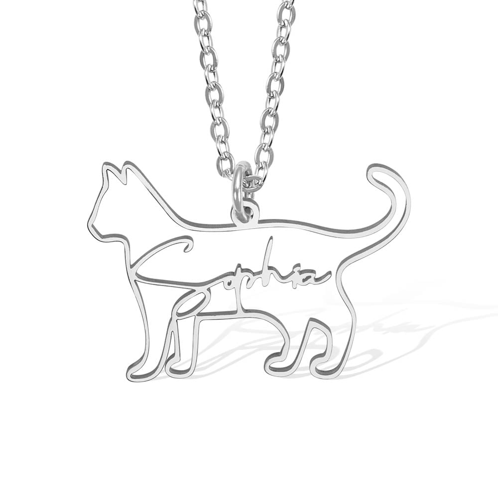 Custom Dog Name Necklace