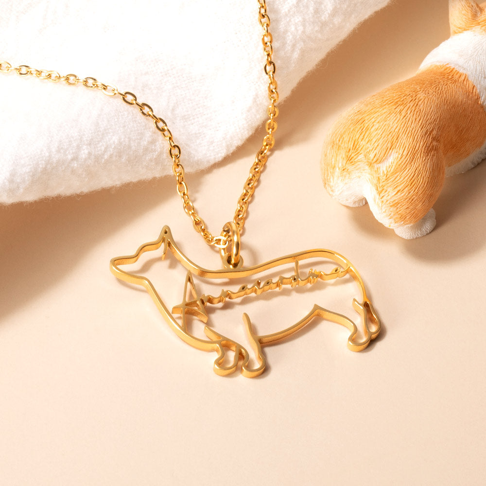 Custom Dog Name Necklace