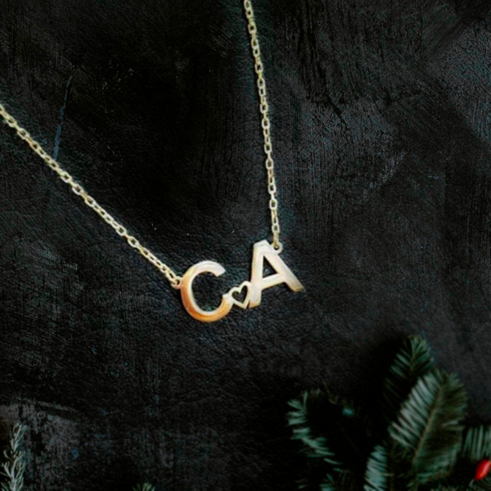 Sterling Silver 925 Personalized Initial Necklace, Letter Necklace, Dainty Necklace, Simple Necklace, Christmas Gift for Girl/Mom/Friend