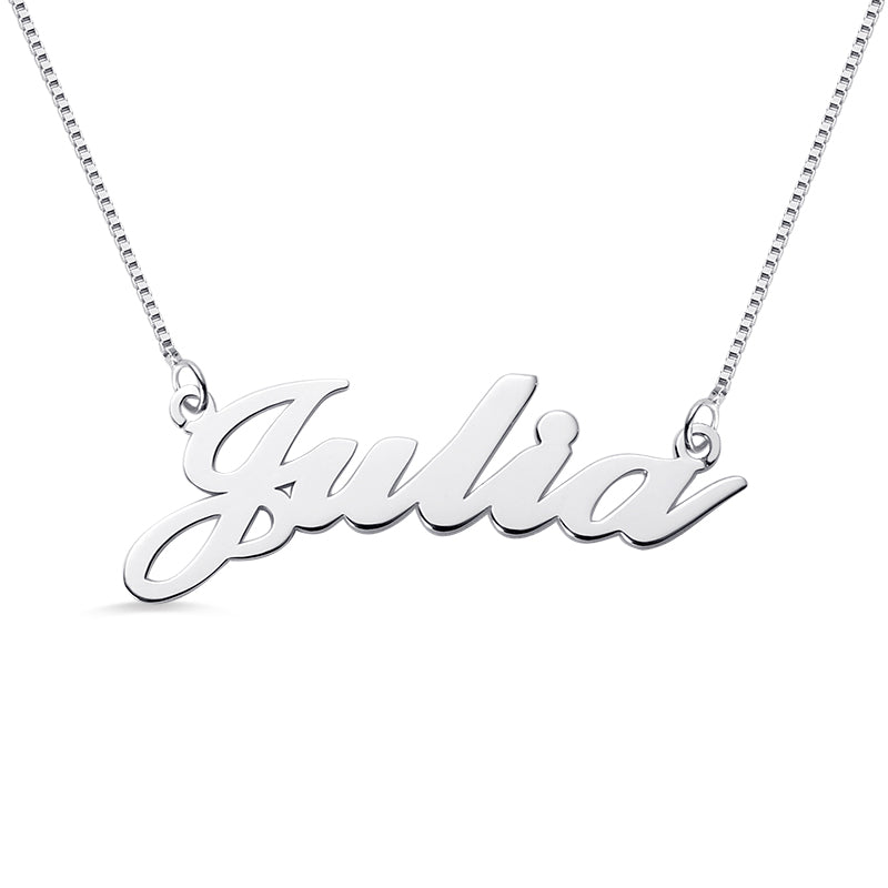 Personalized Classic Name Necklace in Silver