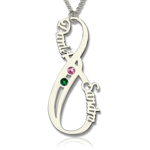 Birthstone Graduation Infinity Necklace Gifts