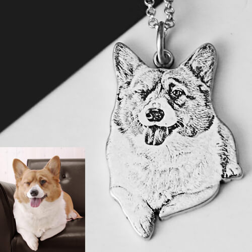 Personalized Pet Memorial Photo Necklace