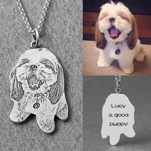 Personalized Pet Memorial Photo Necklace