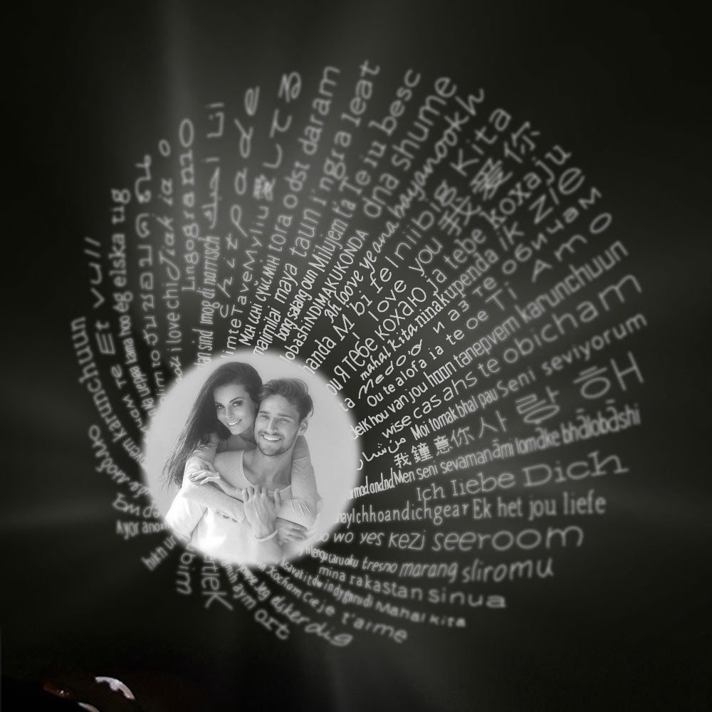 Personalized Photo & 100 Languages Projection Necklace