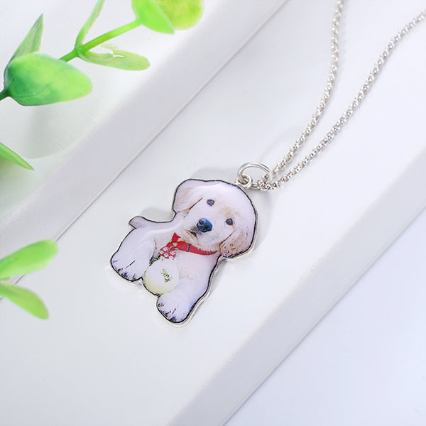 Personalized Pet Photo Necklace/Stainless Steel